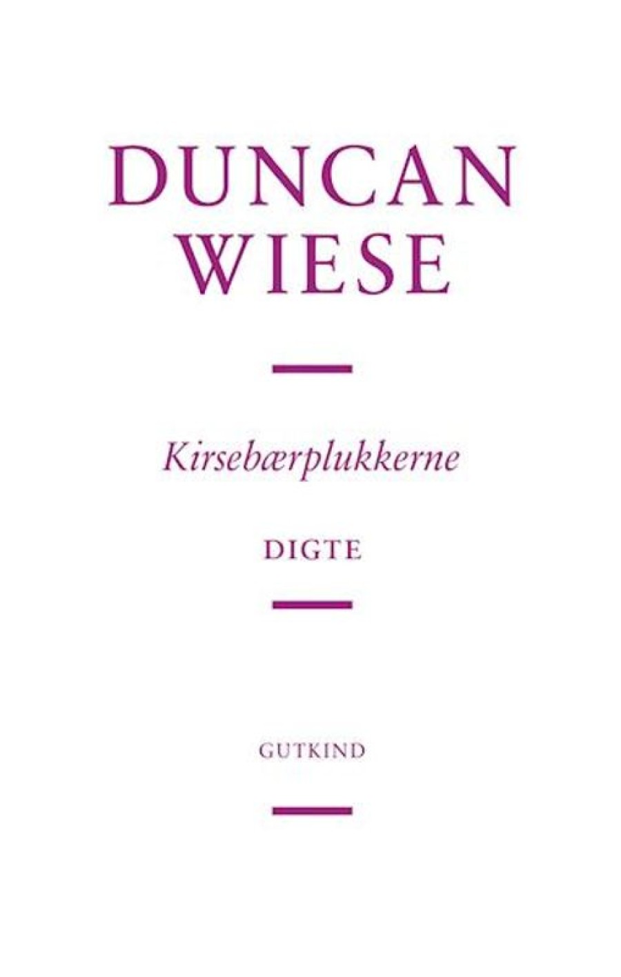 Moderne Skonlitteratur Gutkind | Kirsebaerplukkerne Bog