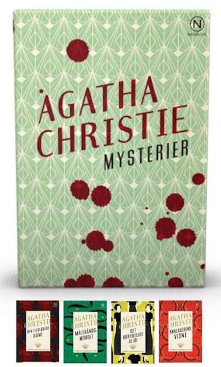 Moderne Skonlitteratur Novellix | Gaveaeske Med Fire Mysterier Af Agatha Christie- Noveller Fra Novellix Bog