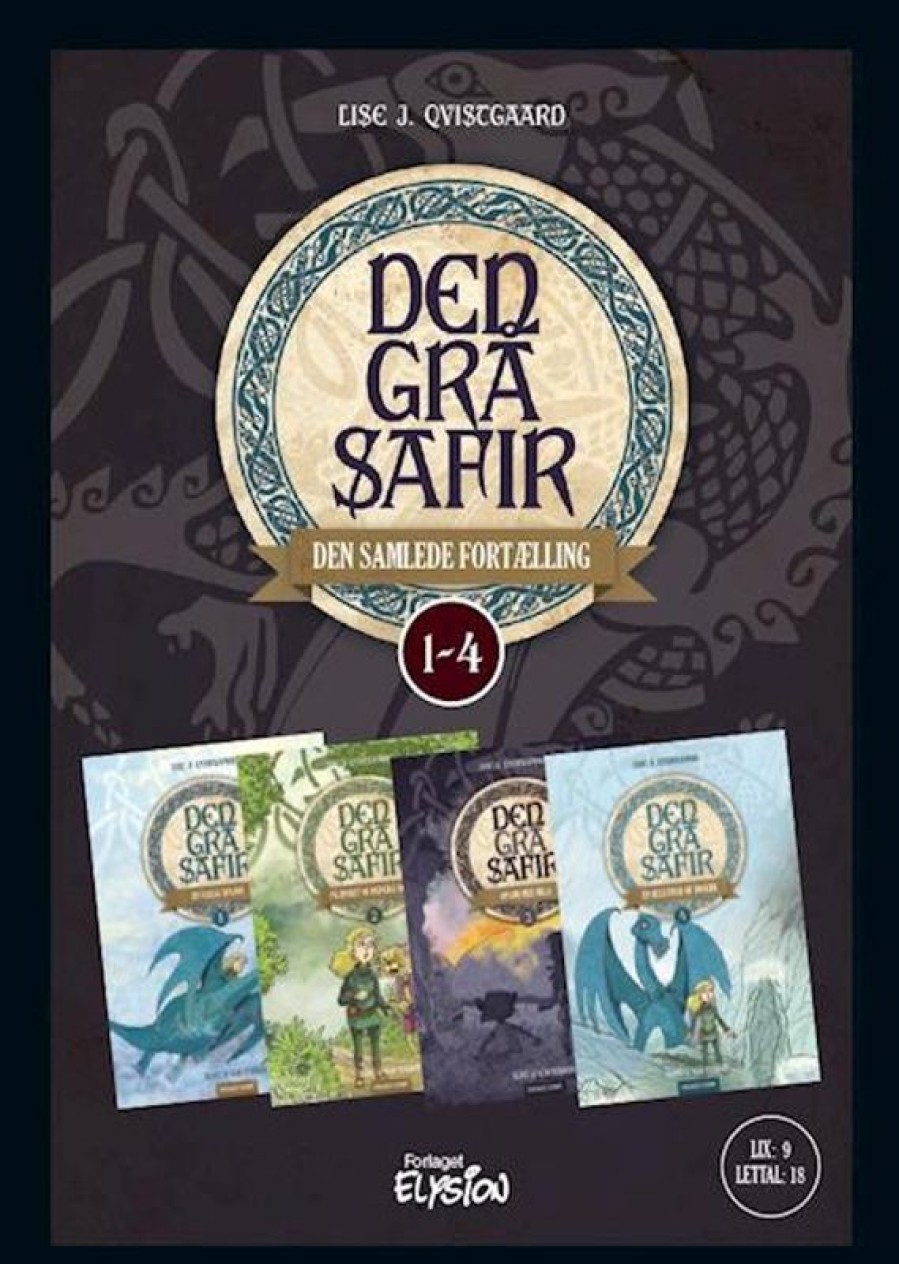 Fantasy & Science Fiction Elysion | Den Gra Safir- 1-4 - Den Samlede Fortaelling Bog